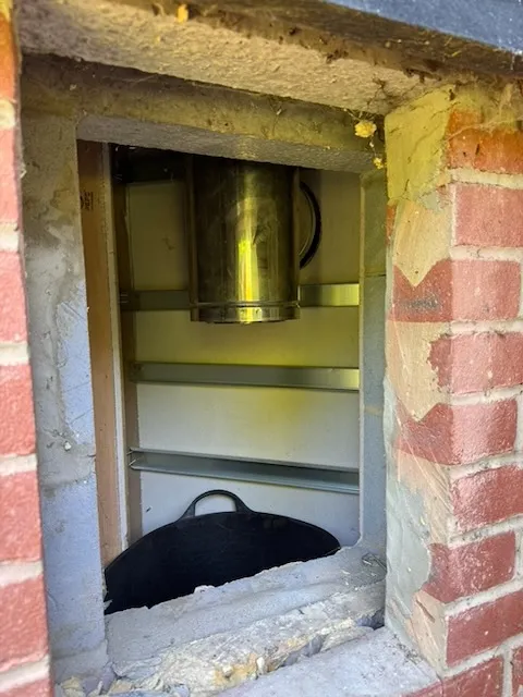 Hidden external soot trap